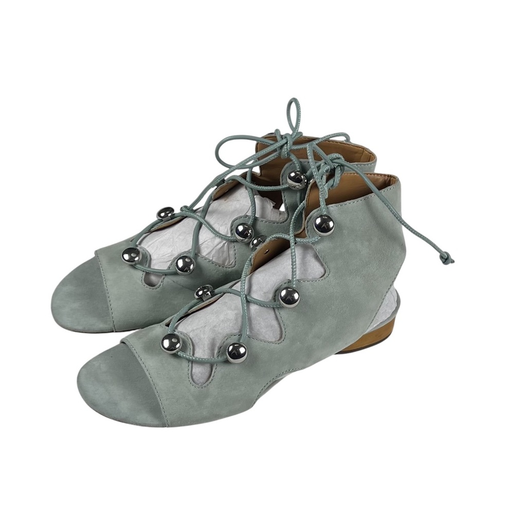 Rebecca Minkoff Kyla Ghillie Suede Lace Up Sandals - Picture 10 of 14